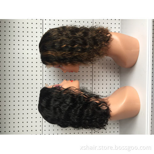Good Quality Bob Blonde Woman Black Wholesale Vendor Short Frontal Wig Lace Front Human Hair